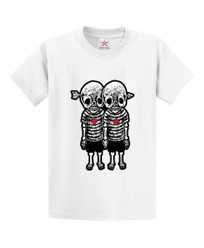 Twin Brothers Skull Classic Unisex Kids and Adults T-Shirt For Animated Movie Fans